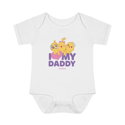 I love my Daddy Purple Onesie - Little Chickies