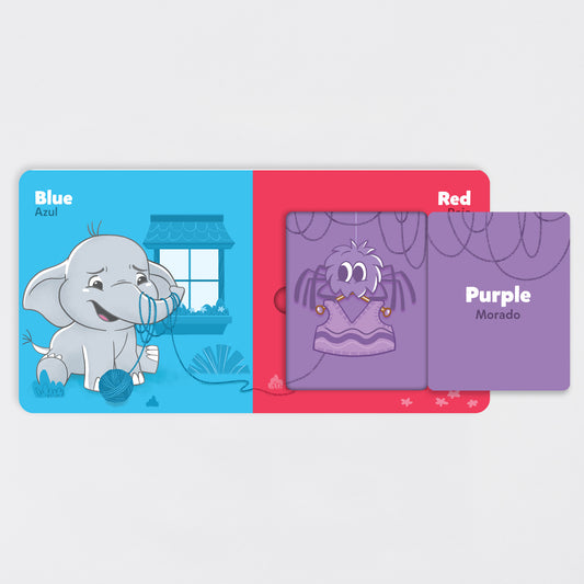 little book bilingual firsts colors