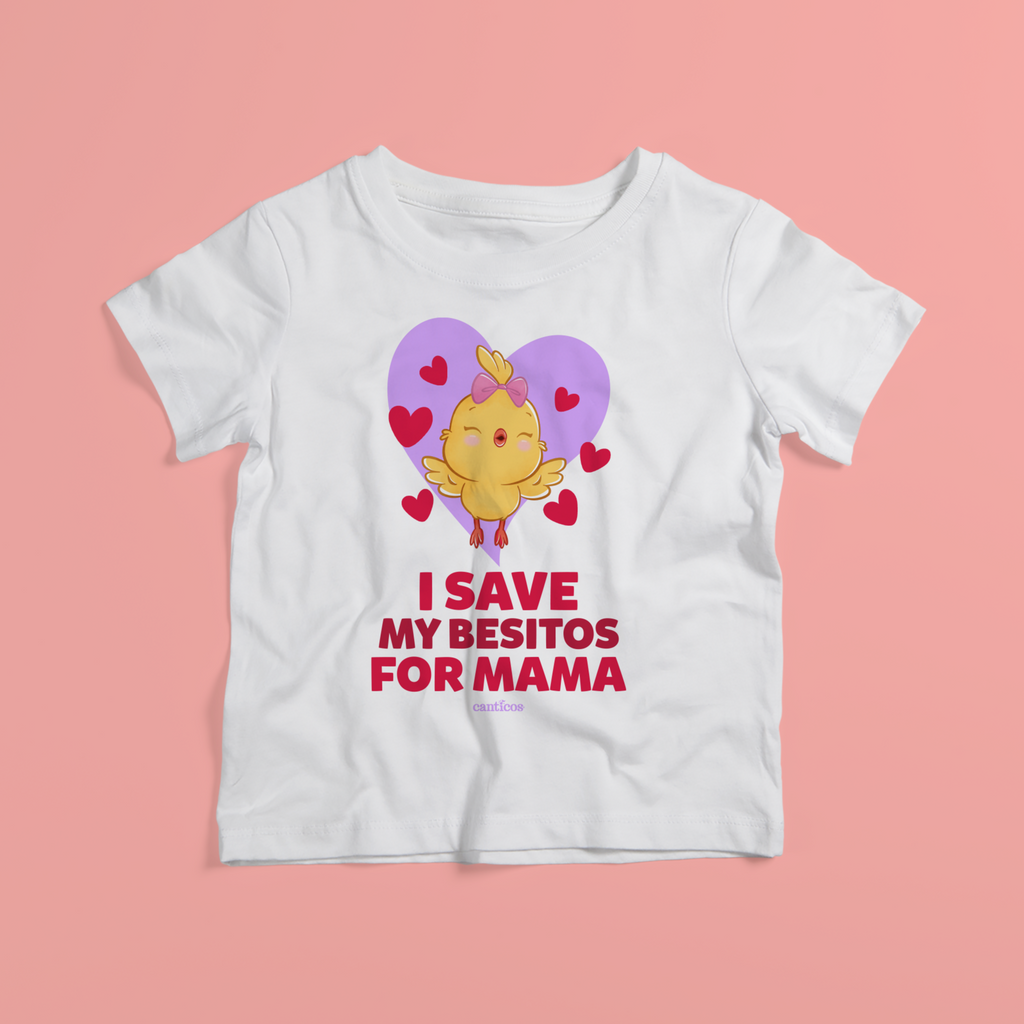 I Save my Besitos for Mama Toddler T-Shirt - Purple