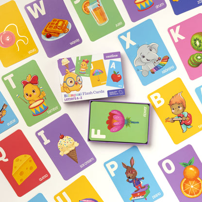 Bilingual Flash Cards: Letters A-Z