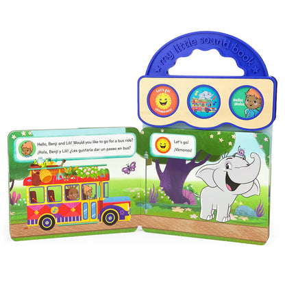 The Wheels on the Bus/ Las Ruedas del Autobús -Bilingual 3-Button Sound Book
