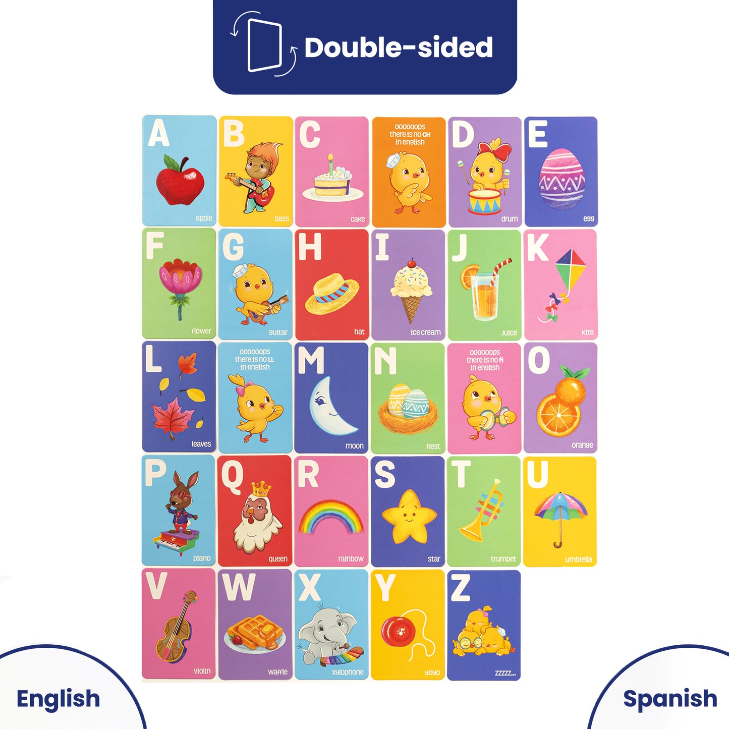 Bilingual Flash Cards: Letters A-Z