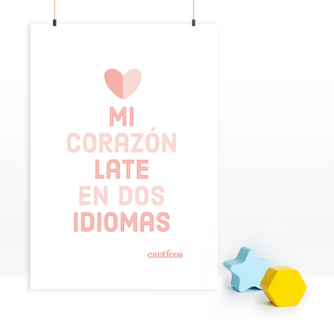 Mi Corazón late en dos Idiomas Poster