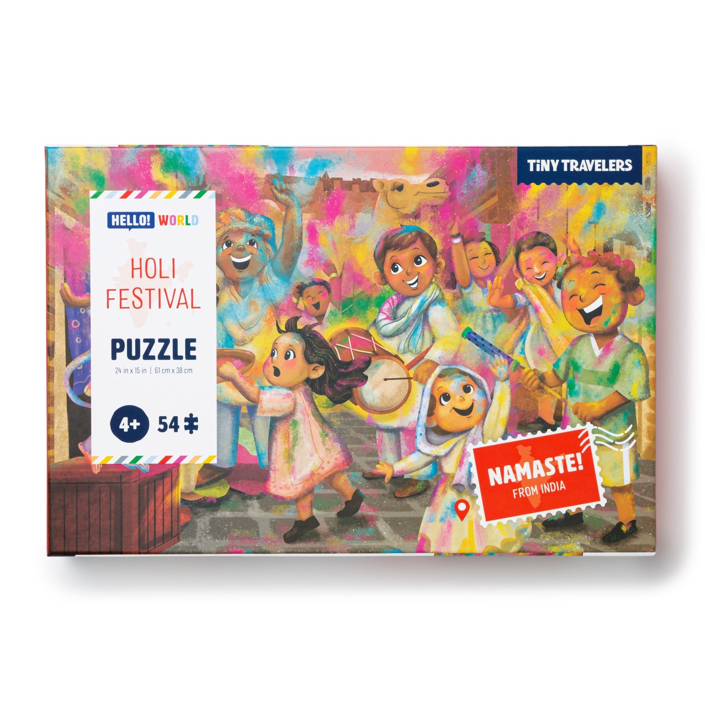 Tiny Travelers Puzzle: Holi Festival