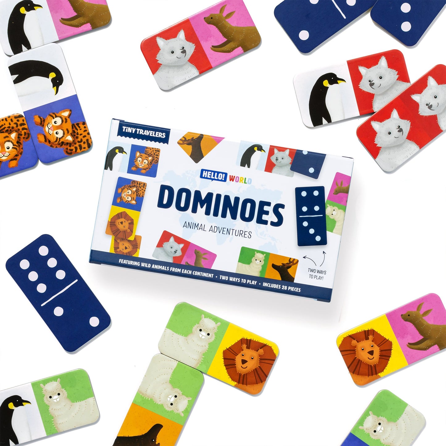 Tiny Travelers Dominoes: Animal Adventures