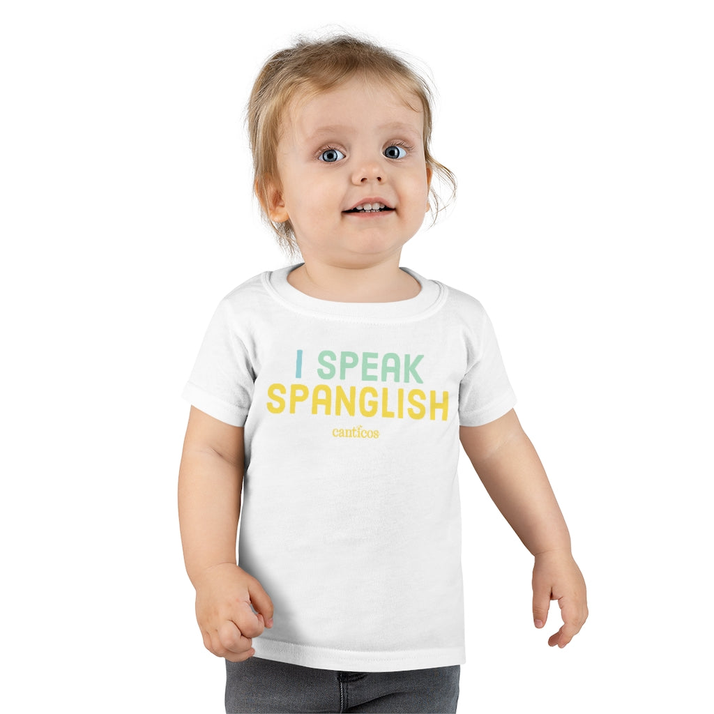 I Speak Spanglish Toddler T-shirt - Yellow