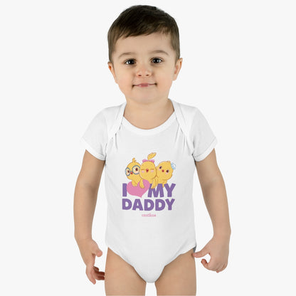 I love my Daddy Purple Onesie - Little Chickies